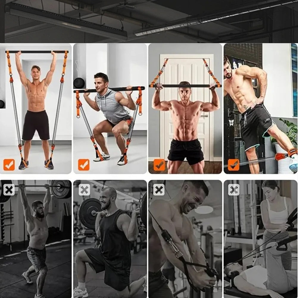 Pilates Bar With Resistance Bands