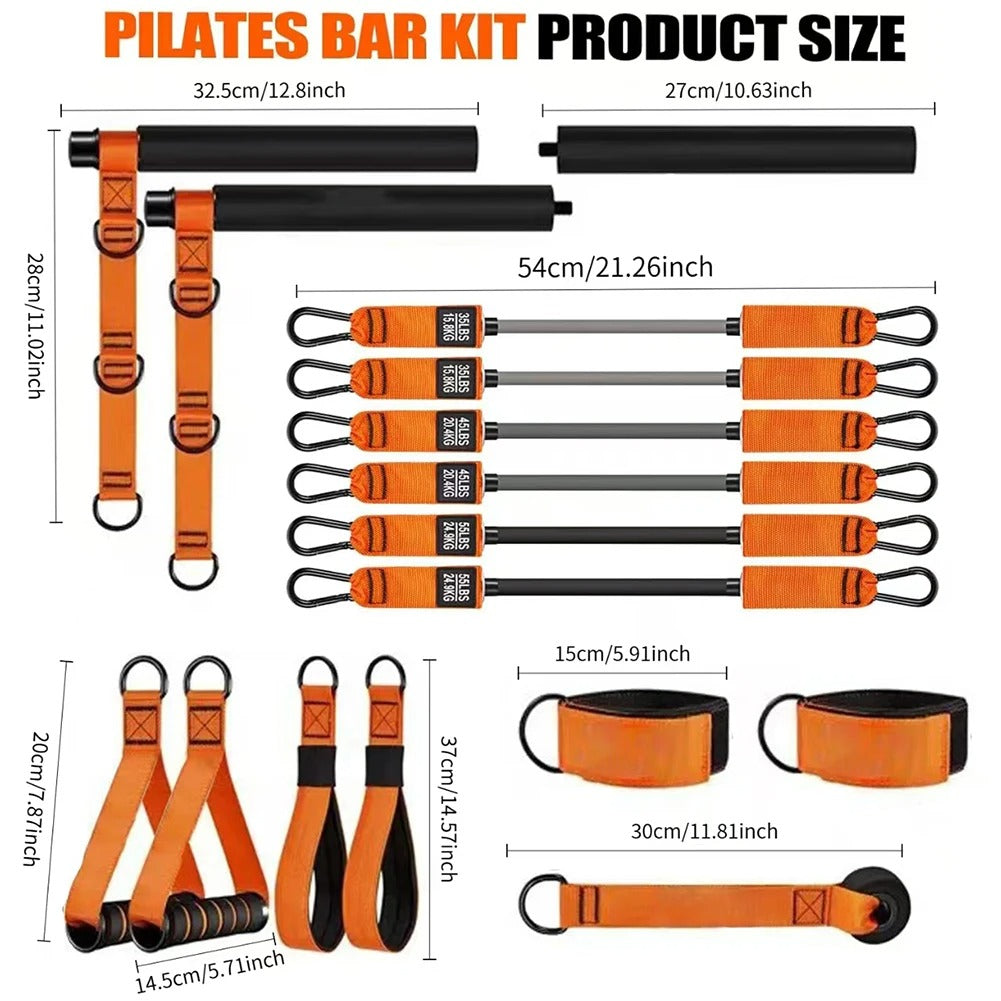 Pilates Bar With Resistance Bands