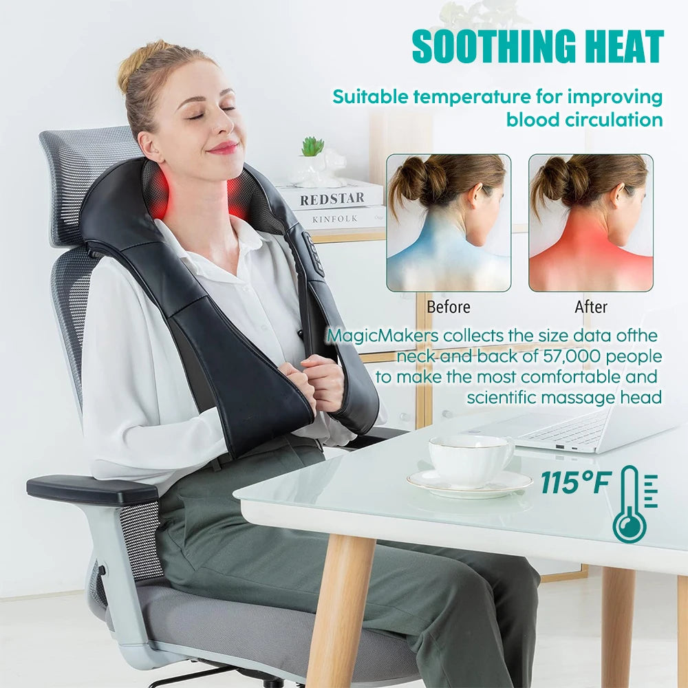 Shiatsu Heated Neck Shoulder & Back Massager