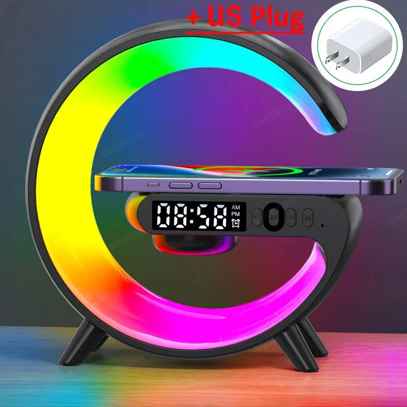 Multifunction Wireless Charging Stand With Alarm Clock