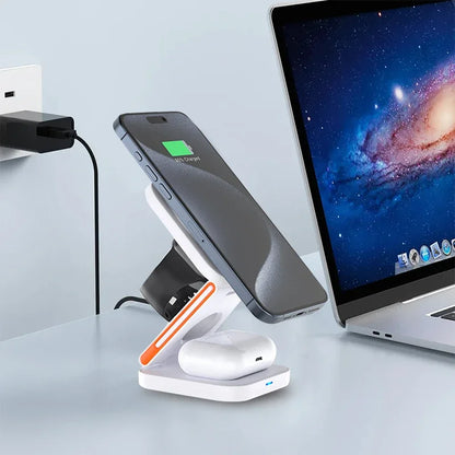 30W 3 in 1 Foldable Magnetic Fast Charging Station