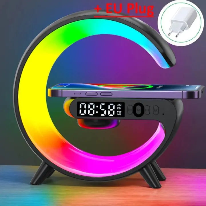 Multifunction Wireless Charging Stand With Alarm Clock