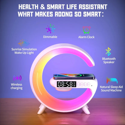 Multifunction Wireless Charging Stand With Alarm Clock