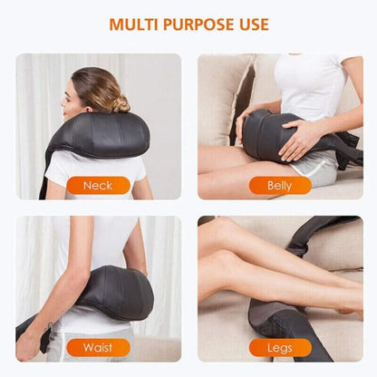 Shiatsu Neck - Shoulder & Back Massagee Deep-kneading With Heating